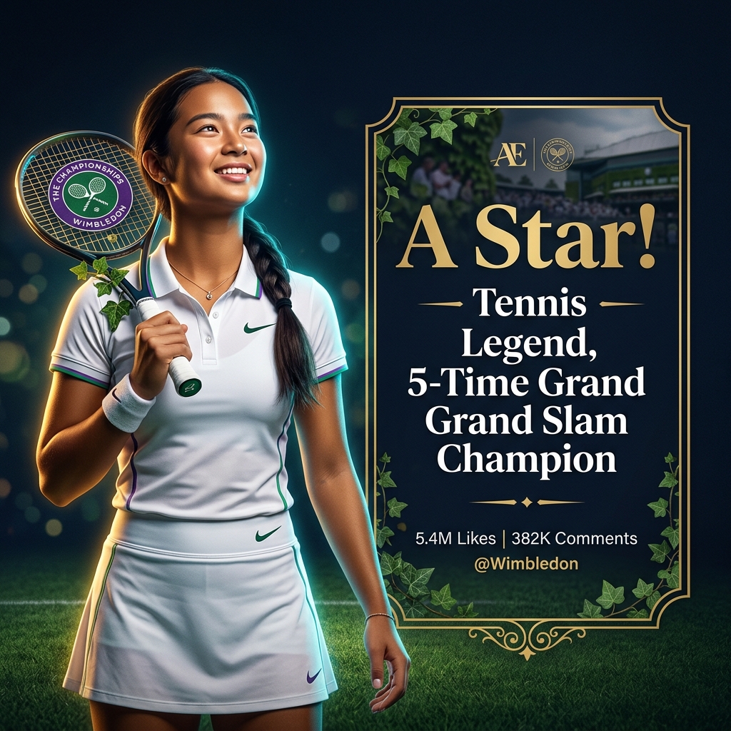 Eala's childhood idol, five-time Grand Slam champion Maria Sharapova, gave her the ultimate seal of approval with two words: "A star!"